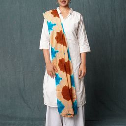 Unnati Silks Tie & Dye Printed Shibori Pure Cotton Dupatta-48