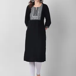 Haute and Humble Ethnic Motifs Embroidered Sequined Kurta-picture-17