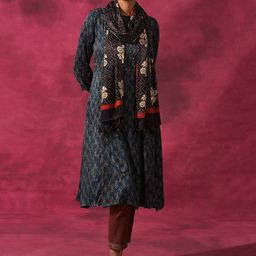 W The Folksong Collection- Ethnic Motifs Printed Viscose Rayon Dupatta-image-60