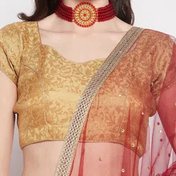 Clora Creation Net Dupatta with Sequinned image 5
