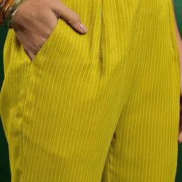 Sangria Embroidered A-Line Kurta With Trouser & Dupatta image 3