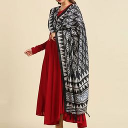 Dupatta Bazaar Ethnic Motifs Printed Tasselled Dupatta image 5