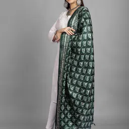 LOOM LEGACY Ethnic Motifs Printed Dupatta image 3