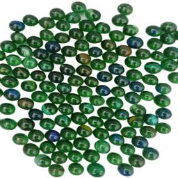 90 Pcs Multicolour Kanche Marble Glass Ball Goli in Stone Pebble Regular Round Fire Glass Pebbles-11