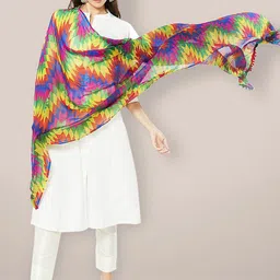 Dupatta Bazaar geometric Printed Dupatta image 4
