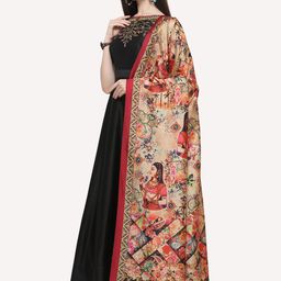 Kaizen TEXO FAB Red & Blue Ethnic Motifs Printed Dupatta image 2