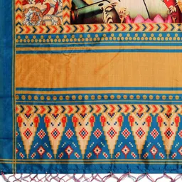 Kaizen TEXO FAB Ethnic Motifs Printed Silk Dupatta image 2