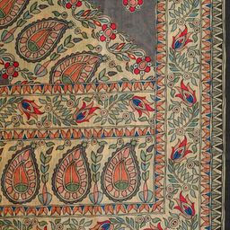 Kaizen TEXO FAB Ethnic Motifs Printed Tasselled Silk Dupatta image 5