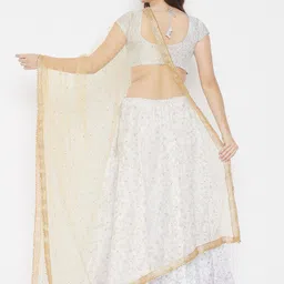 Clora Creation Ethnic Motifs Embroidered Dupatta with Sequinned image 4