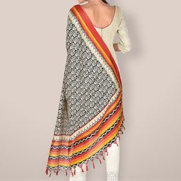 Dupatta Bazaar Printed Art Silk Dupatta image 4