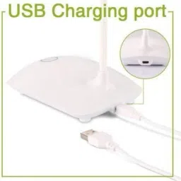 rexburg Led Table Lamp with touch sensor Emergency Rechargeable Table Lamp (pack of 1) Study Lamp image 3