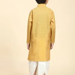 Pro-Ethic STYLE DEVELOPER Boys Self Designed Regular Kurta With Dhoti Pants image 5