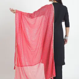 LOOM LEGACY Printed Dupatta with Zari image 2