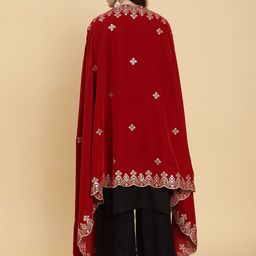 Moda Chales Geometric Embroidered Sequinned Dupatta image 5