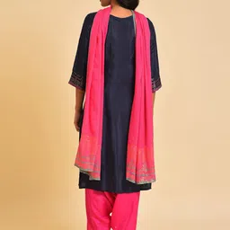 WISHFUL Ethnic Motifs Printed Sequinned Kurta With Salwar & Dupatta image 5