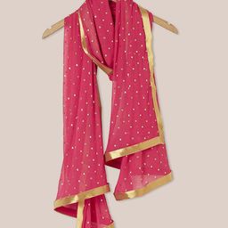 Dupatta Bazaar Embroidered Foil Print Dupatta image 4