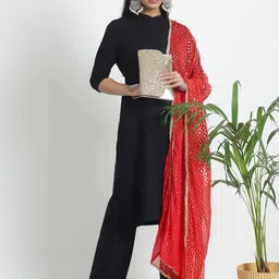 LOOM LEGACY Printed Dupatta with Zari image 2