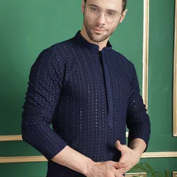Anouk Geometric Sequinned Kurta-picture-44