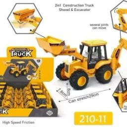 Construction Trucks toys for kids (JCB 2 IN 1)(Yellow,pack-1)-16