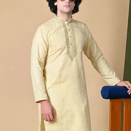 MAAHI FABS Woven Design Thread Work Regular Kurta image 3