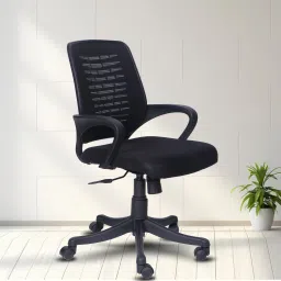 Zoom Height Adjustable Revolving Breathable Mesh Office Arm Chair-image-82
