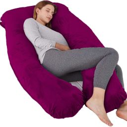 Luxury Microfibre Solid Pregnancy Pillow Pack of 1-image-50