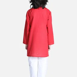 BownBee Regular Pure Cotton Kurta And Pyjamas With Nehru Jacket image 4