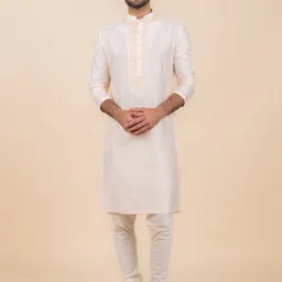 Tasva Ethnic Motifs Embroidered Regular Kurta With Churidar-image-12