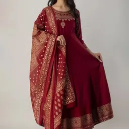 SkyaSia Printed Flared A-Line Ethnic Dress-image-13