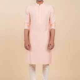 Tasva Ethnic Motifs Embroidered Mandarin Collar Kurta with Churidar-image-16