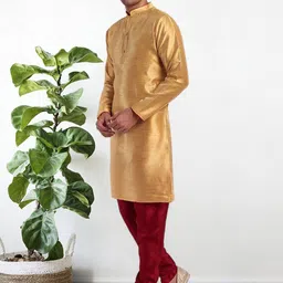 Moda Rapido Men Ethnic Motifs Regular Kurta with Pyjamas & With Dupatta image 4