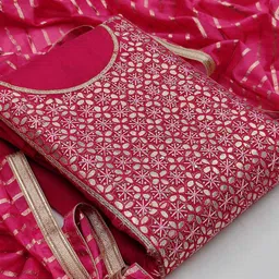 SHADOW & SAINING Embellished Beads and Stones Unstitched Dress Material-image-14