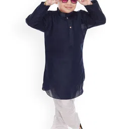 BAESD Boys Regular Pure Cotton Kurta With Pyjamas & Dupatta-5