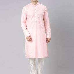 TheEthnic.Co Floral Yoke Design Thread Work Pure Cotton Kurta with Trousers-picture-29