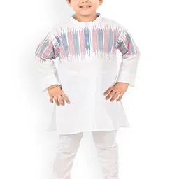 BAESD Boys Striped Pure Cotton Kurta with Pyjamas-picture-18