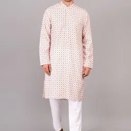 SG LEMAN Men Printed Regular Mirror Work Kurta with Pyjamas-picture-5