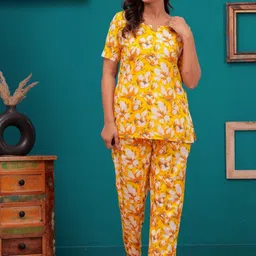 JAIPURFAME Printed Pure Cotton Tunic With Trousers-picture-21