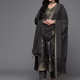 Libas Women Ethnic Motifs Regular Kurta with Trousers & With Dupatta-35