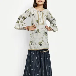 BAESD Girls Floral Printed Kurta With Sharara-image-14
