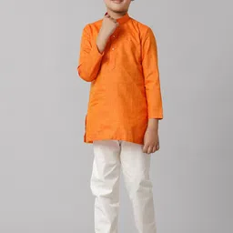 Ramraj Boys Mandarin Collar Kurta with Pyjamas-picture-26