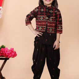JAANYA Girls Regular Kurti with Dhoti Pants-image-24