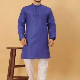 Odd By Poshaak Men Regular Pure Cotton Kurta with Pyjamas-image-39