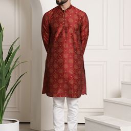 SOJANYA Paisley Printed Kurta with Churidar-53