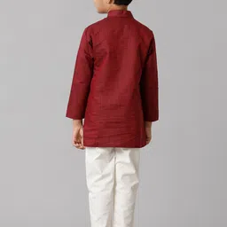 Ramraj Boys Mandarin Collar Kurta with Pyjamas image 2