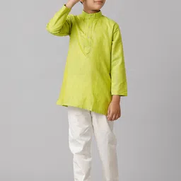 Ramraj Boys Straight Kurta With Pyjamas image 5