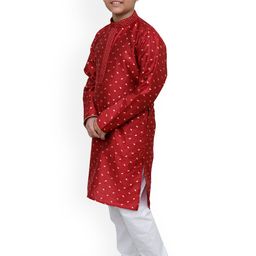 BAESD Boys Floral Regular Kurta with Pyjamas image 3