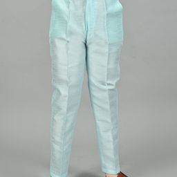 ahhaaaa Boys Mandarin Collar Regular Kurta With Pyjamas & Nehru Jacket image 4