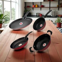 LAZYwindow Nonstick Induction Base Dosa Tawa, Sauce Pan, Fry Pan & Kadhai Tawa 25 cm diameter-26