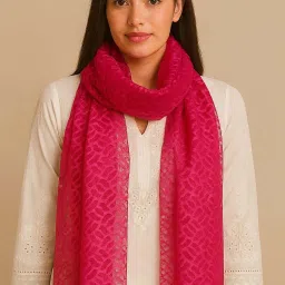 Solid Net Women Pink Faux Turtleneck Neck Cover, Scarf, Bluetooth Scarf, Fancy Scarf, Stole-image-74