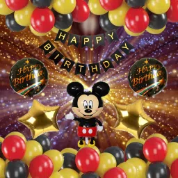 happy birthday decoration mickey mouse theme combo set for party 36pcs-image-73